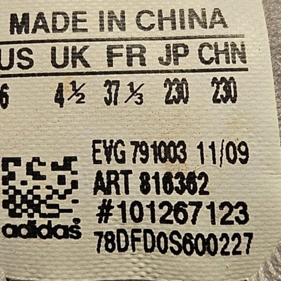 Adidas Women's Size 6 Fitfoam Traxion Leather Golf Shoes White W/Silver Detail - Picture 5 of 10